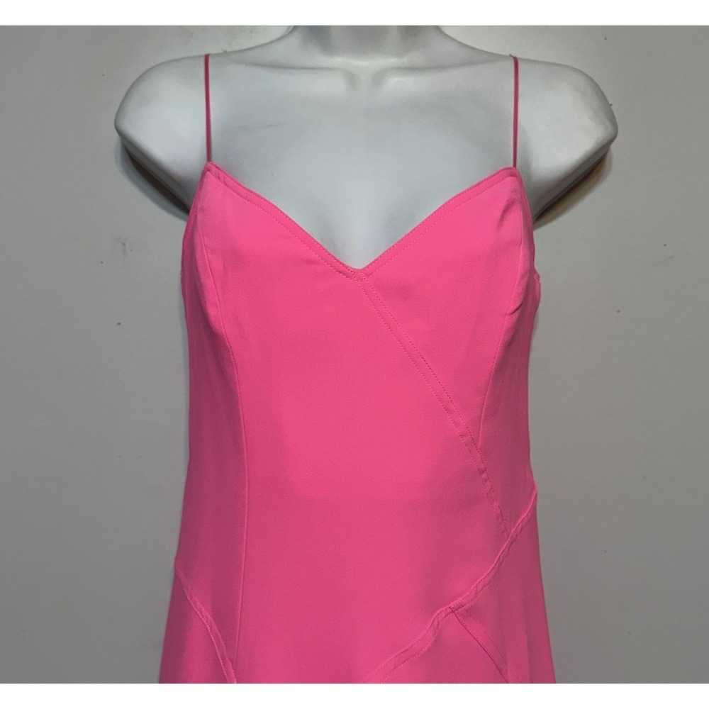 Amanda Uprichard Barbiecore High Low Gown Women Small Coquette Wedding Guest - Picture 5 of 9